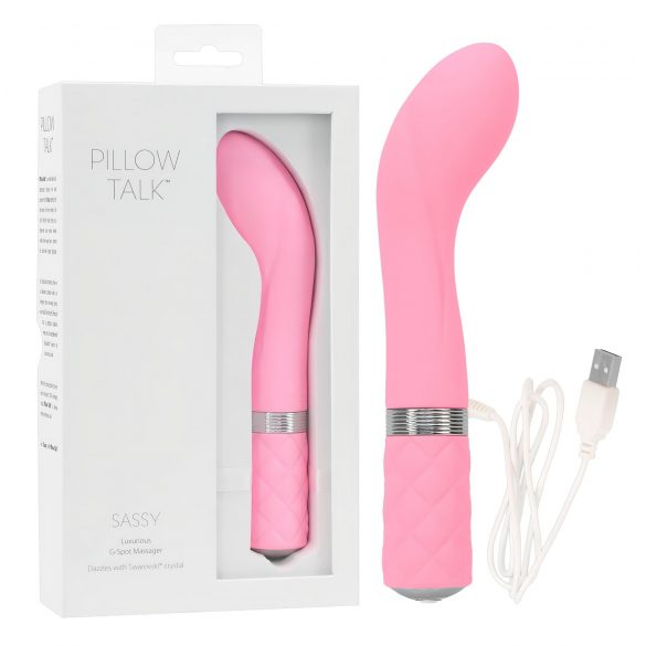 Pillow Talk Sassy - nabíjací vibrátor na bod G (ružový)