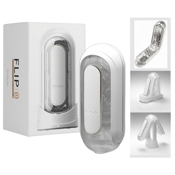 TENGA Flip Zero - Masturbatore vibrante ricaricabile (bianco)