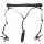 Bad Kitty - Crotchless Panties with Clamps and Vibrator - Black (S-L)