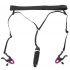 Bad Kitty - Crotchless Panties with Clamps and Vibrator - Black (S-L)