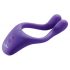 BeauMents Doppio 2 - Rechargeable, Wireless, Triple Motor Couples Vibrator (Purple)