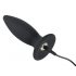 Velours Noir M - Vibromasseur Anal Rechargeable Intermédiaire - Normal (Noir)