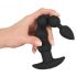 Black Velvet - oplaadbare anal parelvibrator met 5 parels (zwart)