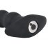 Black Velvet - Rechargeable 5-Bead Anal Vibrator (Black)