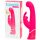 Happyrabbit G-Punkt - wasserdichter, akkubetriebener Vibrator mit Klitorisschiene (pink)