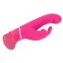 Happyrabbit G-Punkt - wasserdichter, akkubetriebener Vibrator mit Klitorisschiene (pink)