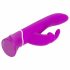 Happyrabbit Curve - Wasserdichter, akkubetriebener Vibrator mit Klitorisarm (lila)