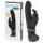 Happyrabbit Realistic - Waterproof Rechargeable Clitoral Vibrator (Black)