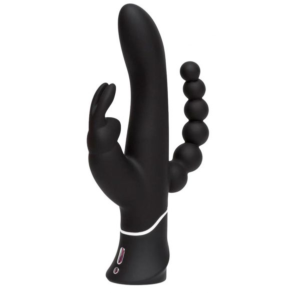 Happyrabbit Triple - Rechargeable Clitoral and Anal Vibrator (Black)