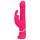 Happyrabbit Thrusting - oplaadbare, duwende vibrator met clitorisstimulator (roze)