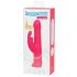 Vibratore Rabbit Ricaricabile con Funzione di Spinta e Stimolatore Clitorideo (rosa)