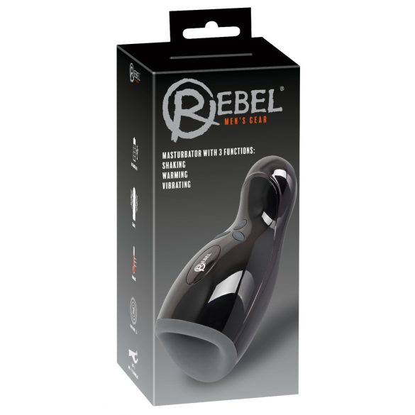 Rebel - Heated, Vibrating, Up-Down Masturbator (Black)