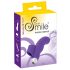 Vibrator deget SMILE - silicon, ondulat (mov)