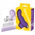 Doigt Sourire - vibrateur en silicone ondulé (violet)