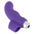 Doigt Sourire - vibrateur en silicone ondulé (violet)