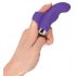 Doigt Sourire - vibrateur en silicone ondulé (violet)