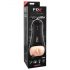 PDX Super Stroker - Rechargeable, Vibrating, Moaning Masturbator (Natural-Black)