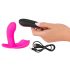 Vibratore ricaricabile con telecomando SMILE Panty per slip (rosa)