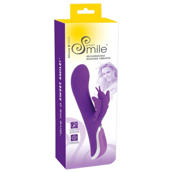 SMILE Rotating Turbo - Rechargeable Rotating Clitoral Vibrator (Purple)