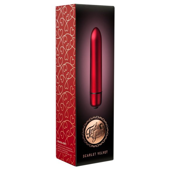 Scarlet Velvet - Mini Lipstick Vibrator (10 Patterns) - Red