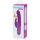 Happyrabbit Realistisch Dun - herlaadbare vibrator met clitorisstimulator (paars)