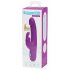 Happyrabbit Realistisch Dun - herlaadbare vibrator met clitorisstimulator (paars)