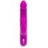 Happyrabbit Realistisch Dun - herlaadbare vibrator met clitorisstimulator (paars)