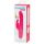 Happyrabbit Slim Curve - vibrator impermeabil cu clitoris și acumulator (roz)