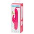 Happyrabbit Slim Curve - vibrator impermeabil cu clitoris și acumulator (roz)