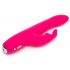 Happyrabbit Curve Slim - vodoodporen vibrator s paličico za polnjenje (roza)