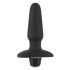 Rechargeable Silicone Anal Vibrator (Black)