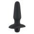 Rechargeable Silicone Anal Vibrator (Black)