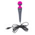 PalmPower Wand Massager - met powerbank (roze-grijs)