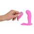 SMILE G-Spot Panty - wiederaufladbarer, drahtloser Anlegevibrator (Pink)