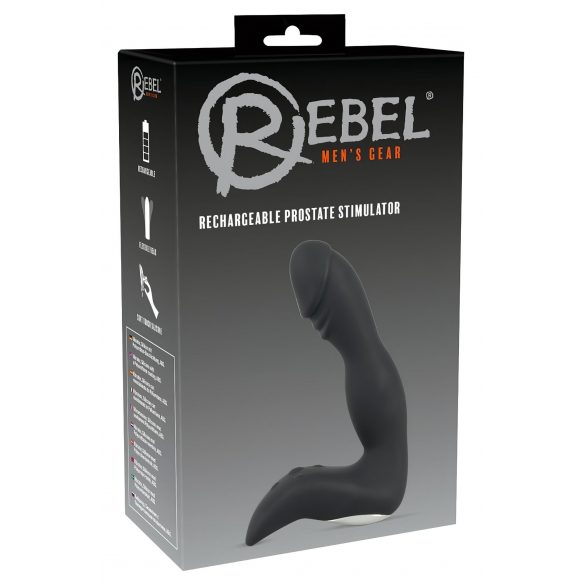 Rebel - uppladdningsbar prostata vibrator (svart)