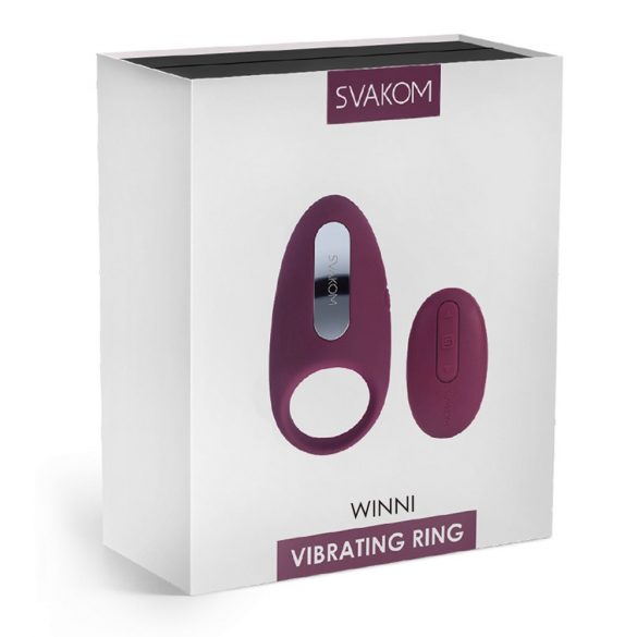 Svakom Winni - Wireless Vibrating Penis Ring (Purple)