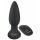 Black Velvets Vibrating Plug - nabíjací análny kolík na diaľkové ovládanie (čierny)