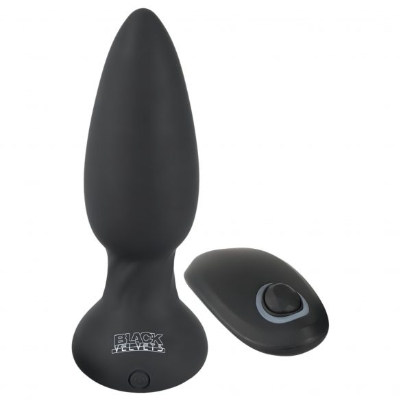 Vibrator anal Black Velvet cu baterie și radio (negru)