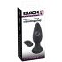 Black Velvets Vibrating Plug - nabíjací análny kolík na diaľkové ovládanie (čierny)