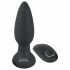 Black Velvet - Akkubetriebener, drahtloser, pulsierender Analvibrator (Schwarz)