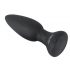 Velours Noir - vibromasseur anal pulsant sans fil (noir)