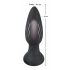 Black Velvet - Rechargeable, Wireless, Pulsating Anal Vibrator (Black)