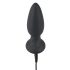 Velours Noir - vibromasseur anal pulsant sans fil (noir)