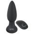 Black Velvet - Vibrador Anal com Pérolas Giratórias (Preto)