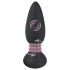 Black Velvet - Vibrador Anal com Pérolas Giratórias (Preto)