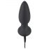 Black Velvet - Vibrador Anal com Pérolas Giratórias (Preto)