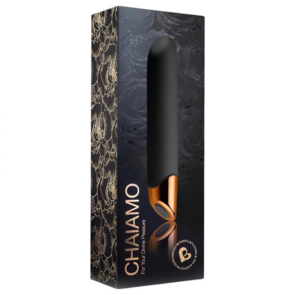 Chaiamo - Rechargeable Waterproof Standard Vibrator (Black)