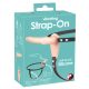 You2Toys - Rechargeable Strap-On Vibrator (Natural)