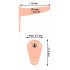 You2Toys - Rechargeable Strap-On Vibrator (Natural)