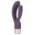 Elegant Double Battery-Powered Vibrator with Clitoral Arm (Dark Purple)